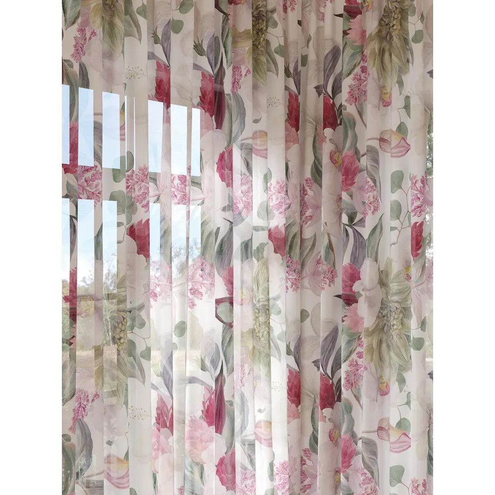 Фото 2 Тюль на ленте Helga 150x280 см вуаль цвет бежевый HH974286