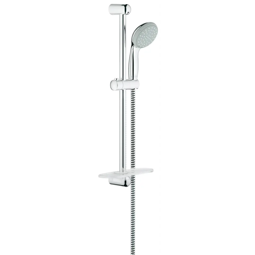 Фото Душевой набор GROHE Tempesta 100 2jet 27926000 со штангой 60 см и полочкой цвет хром Фото Душевой набор GROHE Tempesta 100 2jet 27926000 со штангой 60 см и полочкой цвет хром