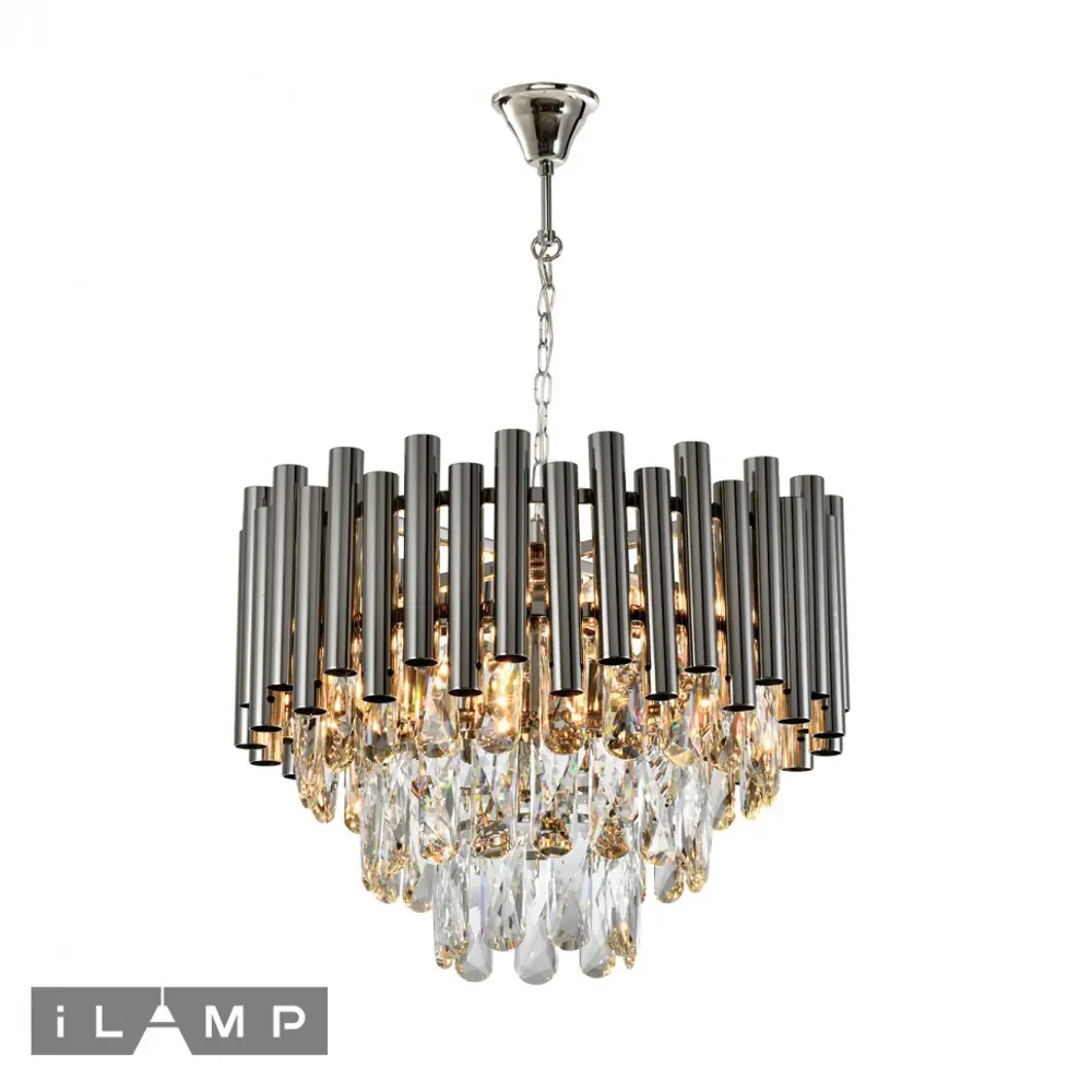 Фото Светильник подвесной Ilamp Savage P9510-4-nic 4 лампы 6.29 м² цвет прозрачный, никель Фото Светильник подвесной Ilamp Savage P9510-4-nic 4 лампы 6.29 м² цвет прозрачный, никель