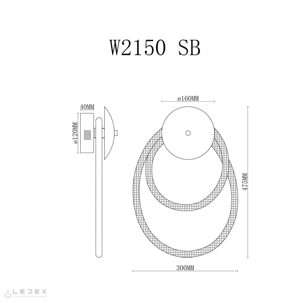 Фото 2 Настенный светильник светодиодный Iledex Cross W2150 sb нейтральный белый свет цвет черный Фото 2 Настенный светильник светодиодный Iledex Cross W2150 sb нейтральный белый свет цвет черный