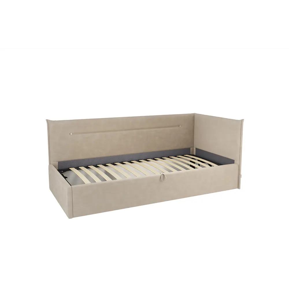 Фото 2 Кровать Mebelson Альба 212x79x103 см ЛДСП цвет капучино Фото 2 Кровать Mebelson Альба 212x79x103 см ЛДСП цвет капучино