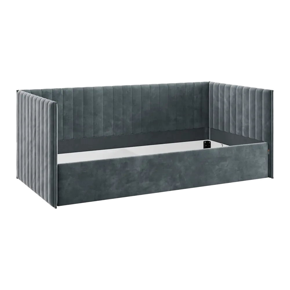 Фото 4 Кровать с подъемным механизмом Mebelson Твикс 212x78x101.5 см велюр цвет графит 170618.2171_СПБ2