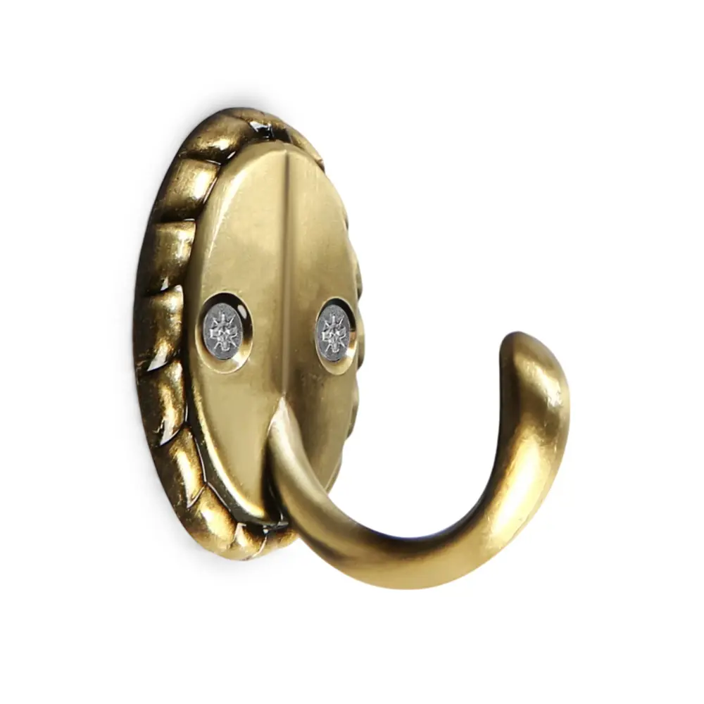 Фото Крючки мебельные комплект 8 шт Тундра 2.60x3.40x4 см 1 крючок цвет бронза