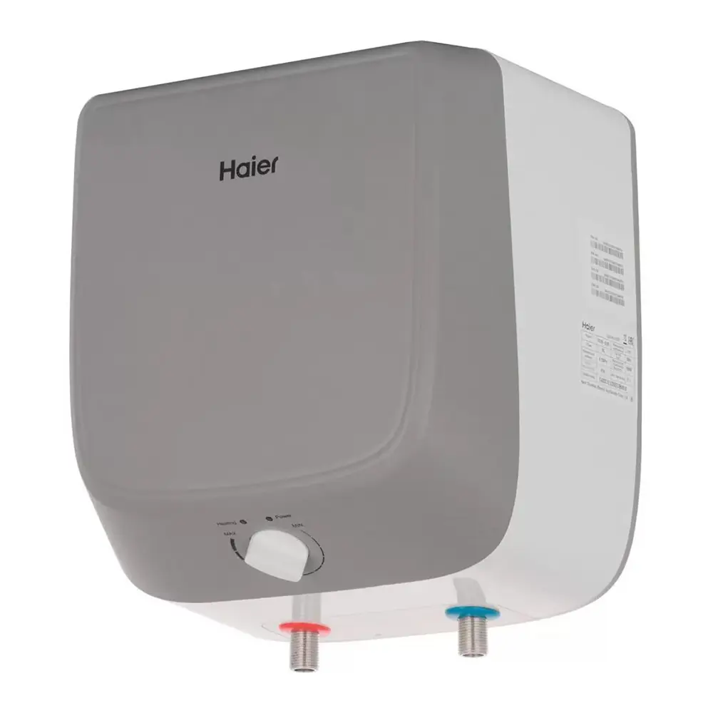 Фото Накопительный водонагреватель электрический 10 л Haier Es10v-q1(r) 1.5 кВт нержавеющая сталь мокрый ТЭН Фото Накопительный водонагреватель электрический 10 л Haier Es10v-q1(r) 1.5 кВт нержавеющая сталь мокрый ТЭН