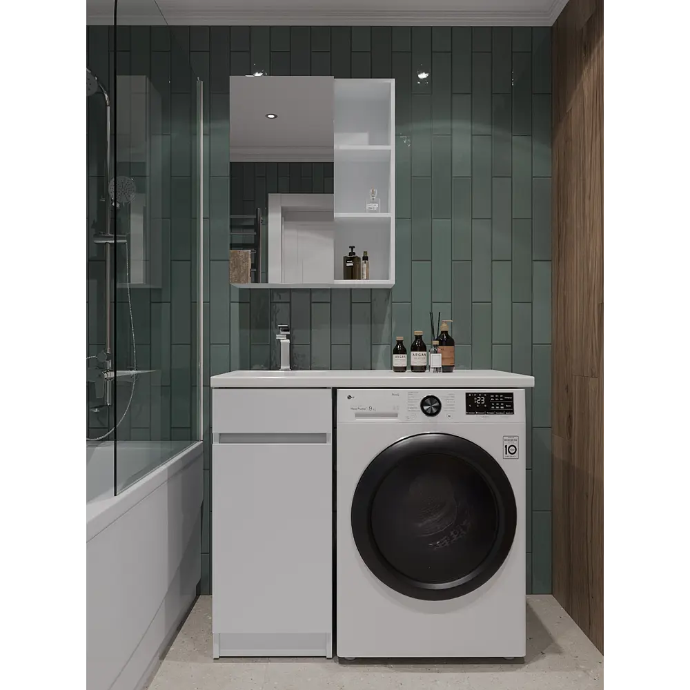 Фото 6 Тумба под раковину напольная Topline FOPKTU400W 37.2см цвет белый Фото 6 Тумба под раковину напольная Topline FOPKTU400W 37.2см цвет белый