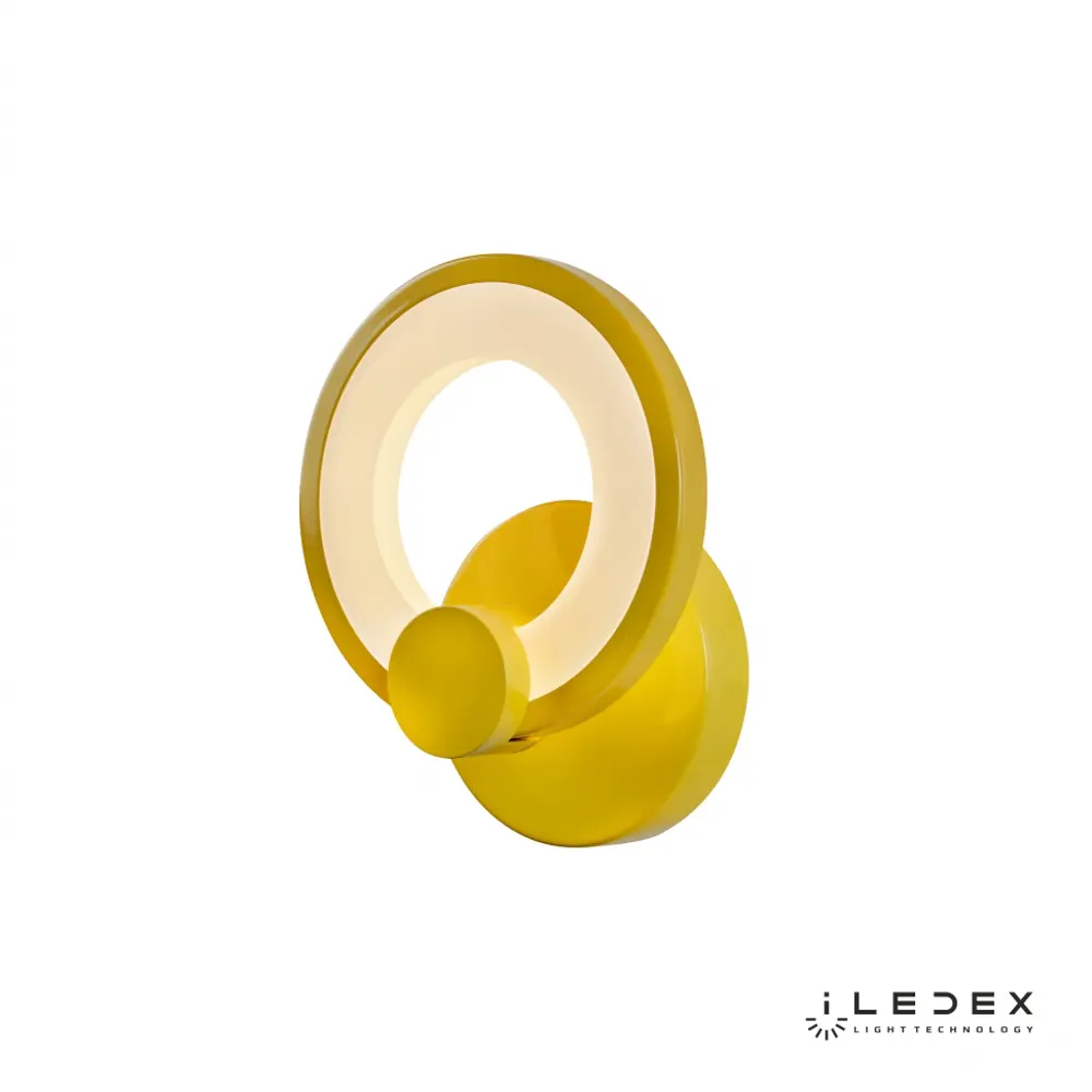 Фото 2 Настенный светильник светодиодный Iledex Ring A001/1 yellow теплый белый (желтый) свет цвет белый/желтый Фото 2 Настенный светильник светодиодный Iledex Ring A001/1 yellow теплый белый (желтый) свет цвет белый/желтый