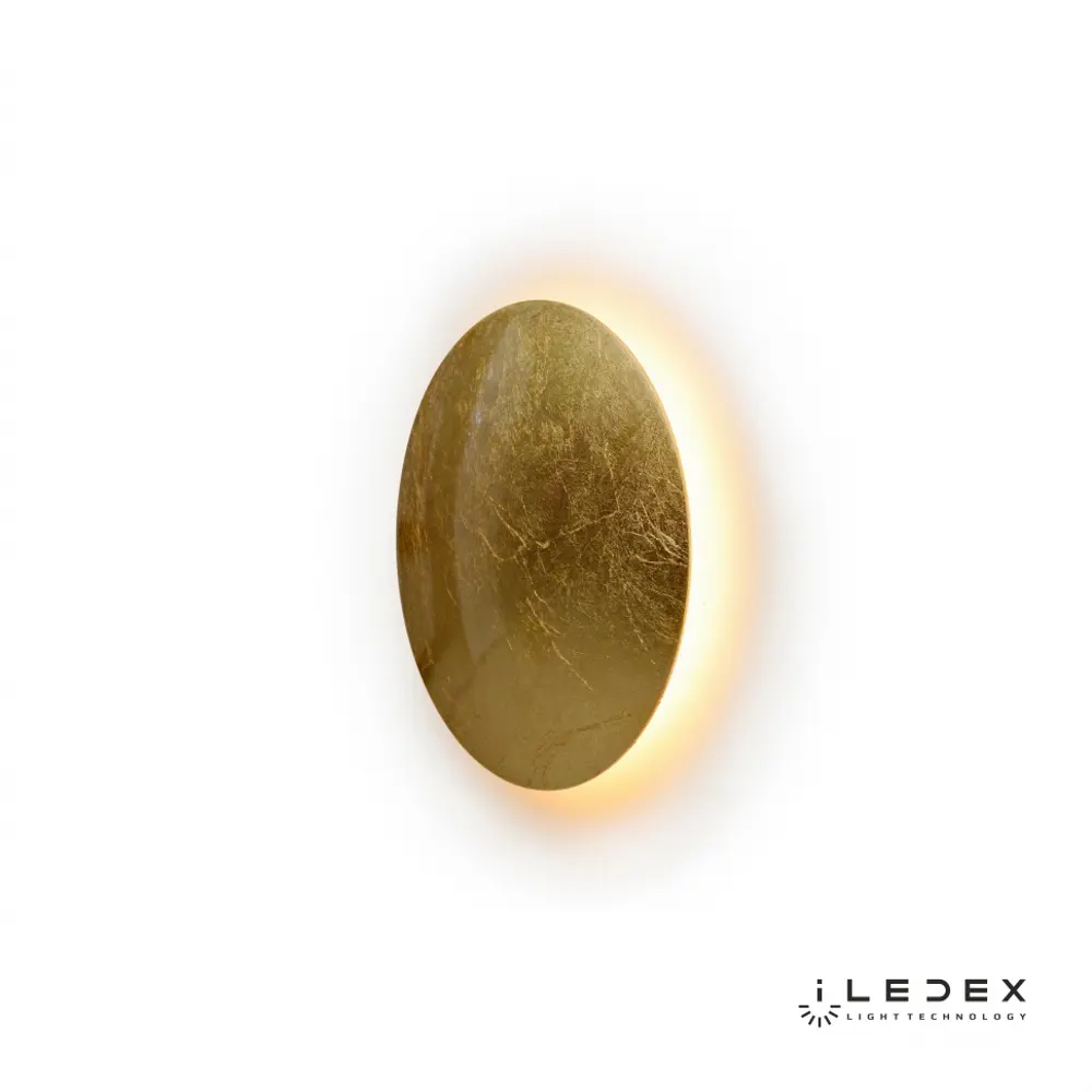 Фото 2 Настенный светильник светодиодный Iledex Lunar Zd8102-12w gold теплый белый (желтый) свет цвет золотой Фото 2 Настенный светильник светодиодный Iledex Lunar Zd8102-12w gold теплый белый (желтый) свет цвет золотой