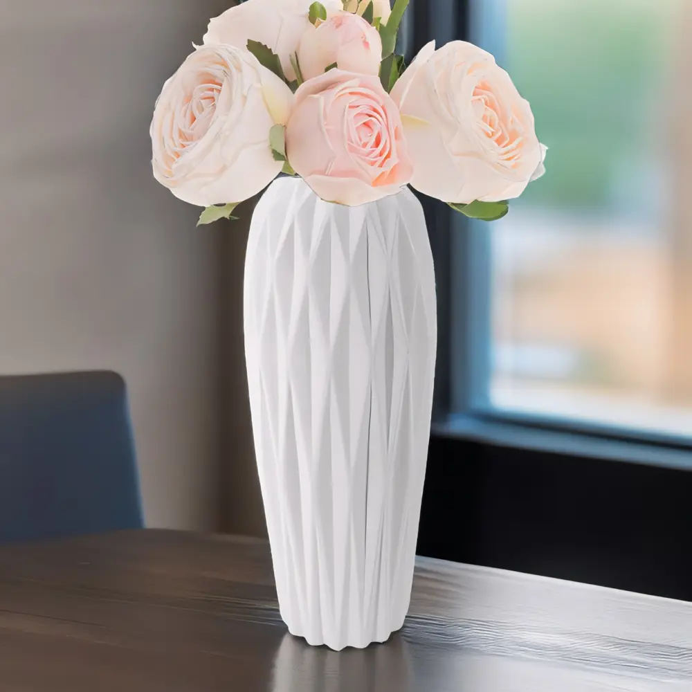 Фото 2 Ваза 7Цветов-декор Bauhaus для цветов и сухоцветов керамическая цвет белый 13.70x33.30 см Фото 2 Ваза 7Цветов-декор Bauhaus для цветов и сухоцветов керамическая цвет белый 13.70x33.30 см