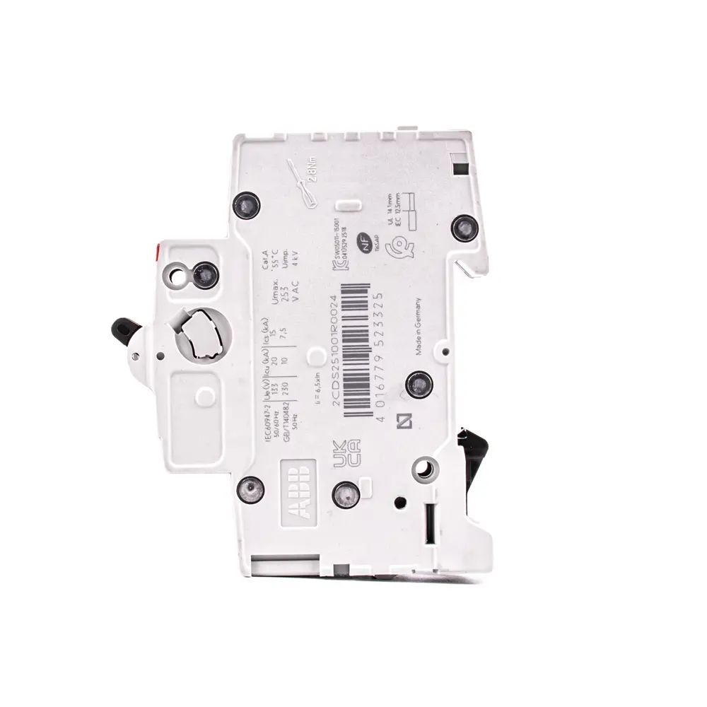 Фото 4 Автоматический выключатель ABB S200 1P C2 А 6 кА 2CDS251001R0024 Фото 4 Автоматический выключатель ABB S200 1P C2 А 6 кА 2CDS251001R0024