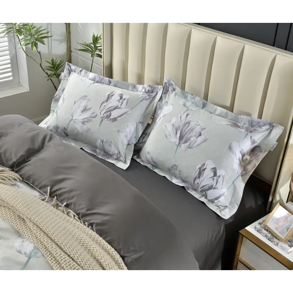 Фото 3 Комплект постельного белья The eleventh kingdom Egyptian Cotton сатин евро наволочки 50 x 70- 2 шт цвет серебристо-черный Фото 3 Комплект постельного белья The eleventh kingdom Egyptian Cotton сатин евро наволочки 50 x 70- 2 шт цвет серебристо-черный
