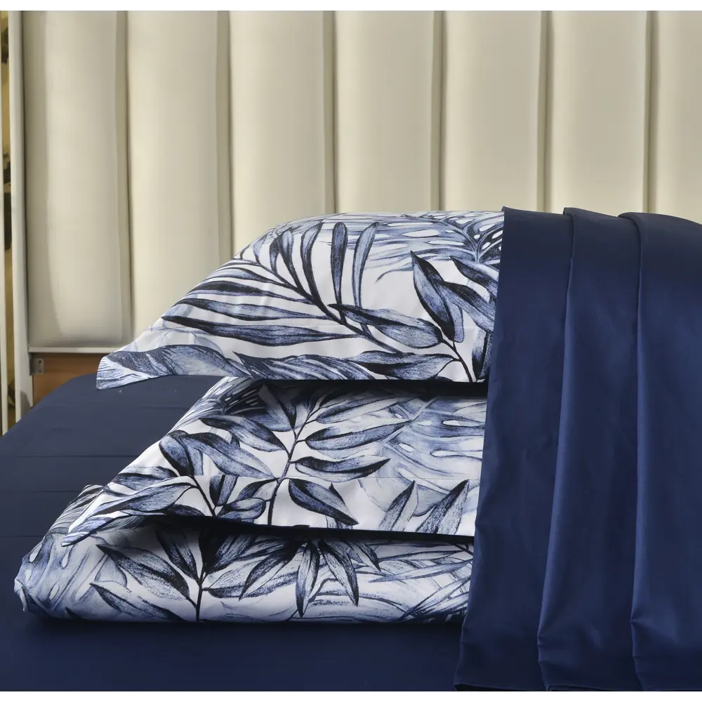 Фото 8 Комплект постельного белья The eleventh kingdom Egyptian Cotton Emeline сатин евро наволочки 50 x 70- 2 шт цвет синий Фото 8 Комплект постельного белья The eleventh kingdom Egyptian Cotton Emeline сатин евро наволочки 50 x 70- 2 шт цвет синий