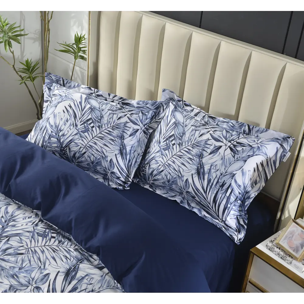 Фото 3 Комплект постельного белья The eleventh kingdom Egyptian Cotton Emeline сатин евро наволочки 50 x 70- 2 шт цвет синий Фото 3 Комплект постельного белья The eleventh kingdom Egyptian Cotton Emeline сатин евро наволочки 50 x 70- 2 шт цвет синий