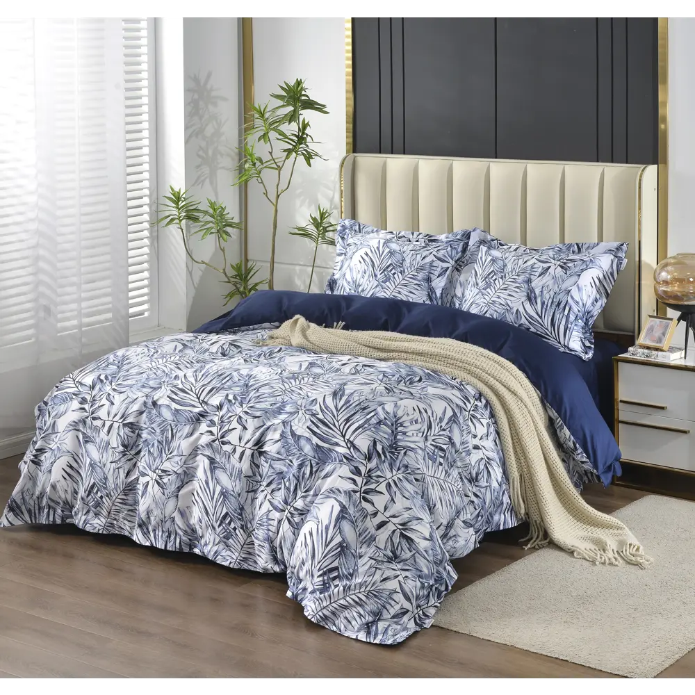 Фото 4 Комплект постельного белья The eleventh kingdom Egyptian Cotton Emeline сатин евро наволочки 50 x 70- 2 шт цвет синий Фото 4 Комплект постельного белья The eleventh kingdom Egyptian Cotton Emeline сатин евро наволочки 50 x 70- 2 шт цвет синий