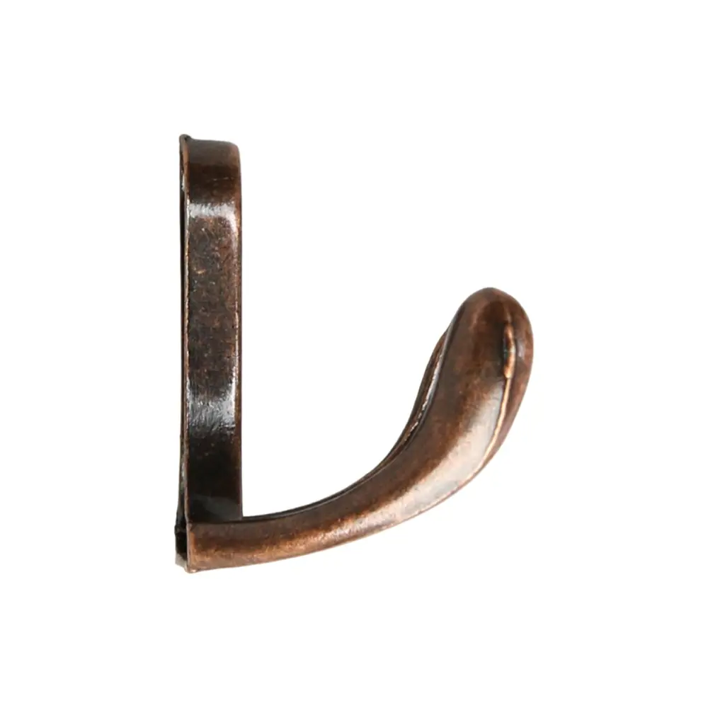 Фото 3 Крючки мебельные Тундра tkd005 двухрожковый медь 5 шт