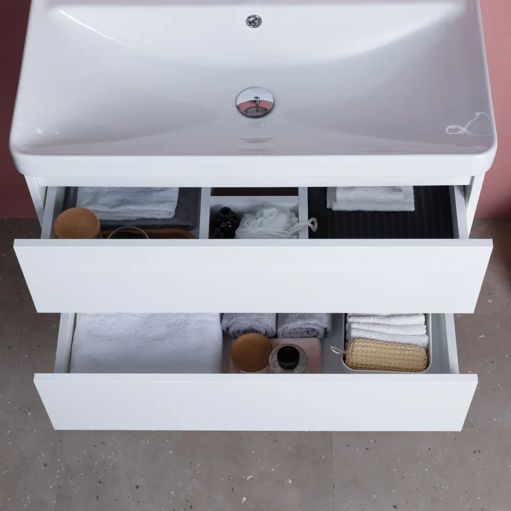 Фото 11 Тумба под раковину напольная Logan 00338708 79.4см цвет белый, с раковиной Фото 11 Тумба под раковину напольная Logan 00338708 79.4см цвет белый, с раковиной