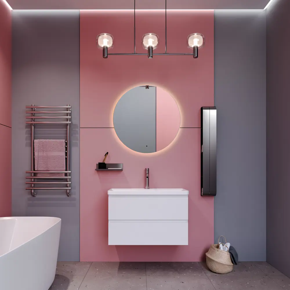 Фото 14 Тумба под раковину напольная Logan 00338708 79.4см цвет белый, с раковиной Фото 14 Тумба под раковину напольная Logan 00338708 79.4см цвет белый, с раковиной