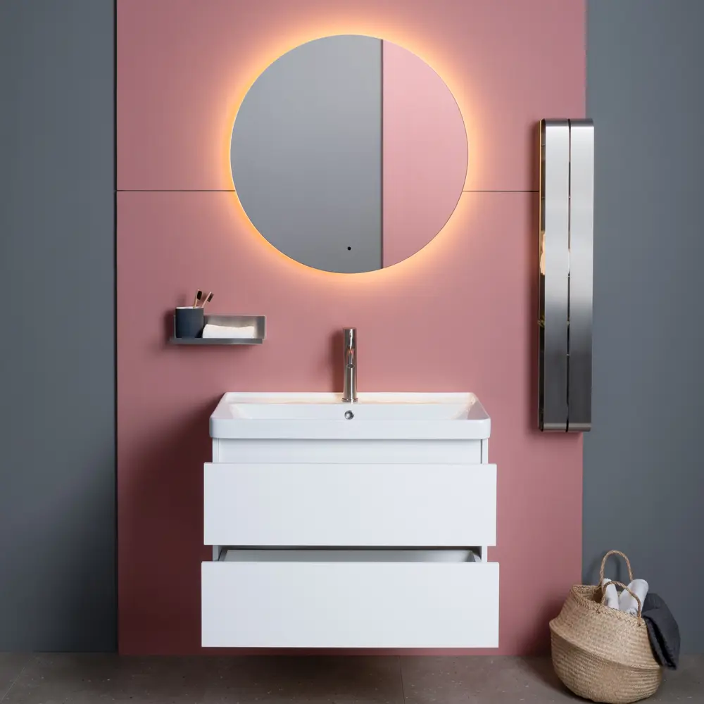 Фото 3 Тумба под раковину напольная Logan 00338708 79.4см цвет белый, с раковиной Фото 3 Тумба под раковину напольная Logan 00338708 79.4см цвет белый, с раковиной