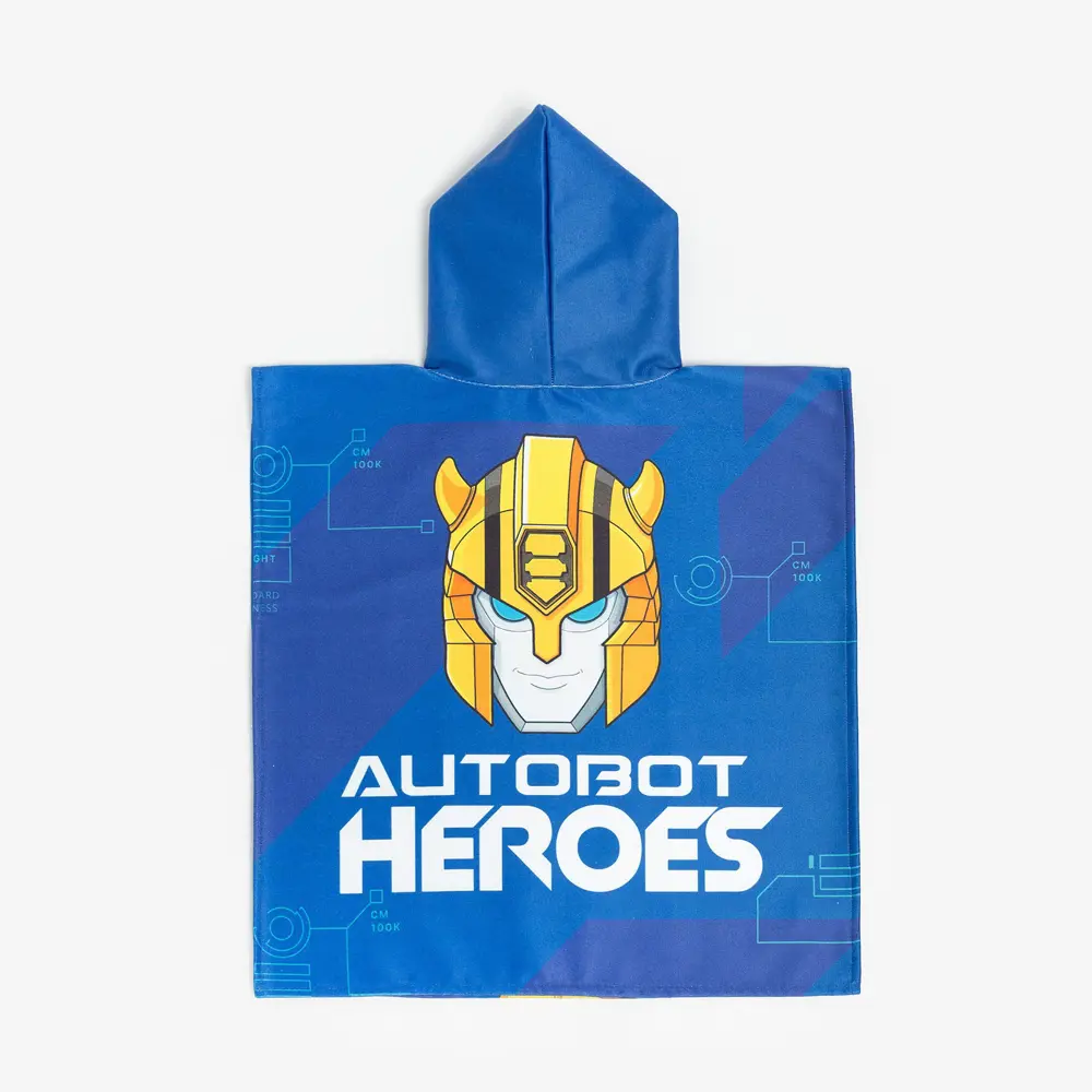 Фото 6 Полотенце-пончо детское махровое Hasbro Bumblebee Transformers 60x120 см хлопок и полиэстер Фото 6 Полотенце-пончо детское махровое Hasbro Bumblebee Transformers 60x120 см хлопок и полиэстер