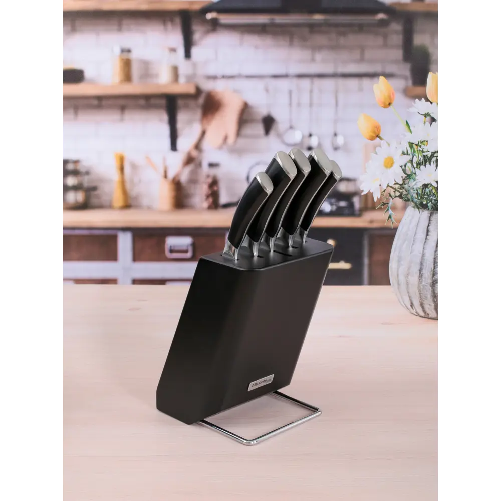 Фото 5 Подставка для ножей Chef`s select Attribute лезвие 20 см цвет черный Фото 5 Подставка для ножей Chef`s select Attribute лезвие 20 см цвет черный
