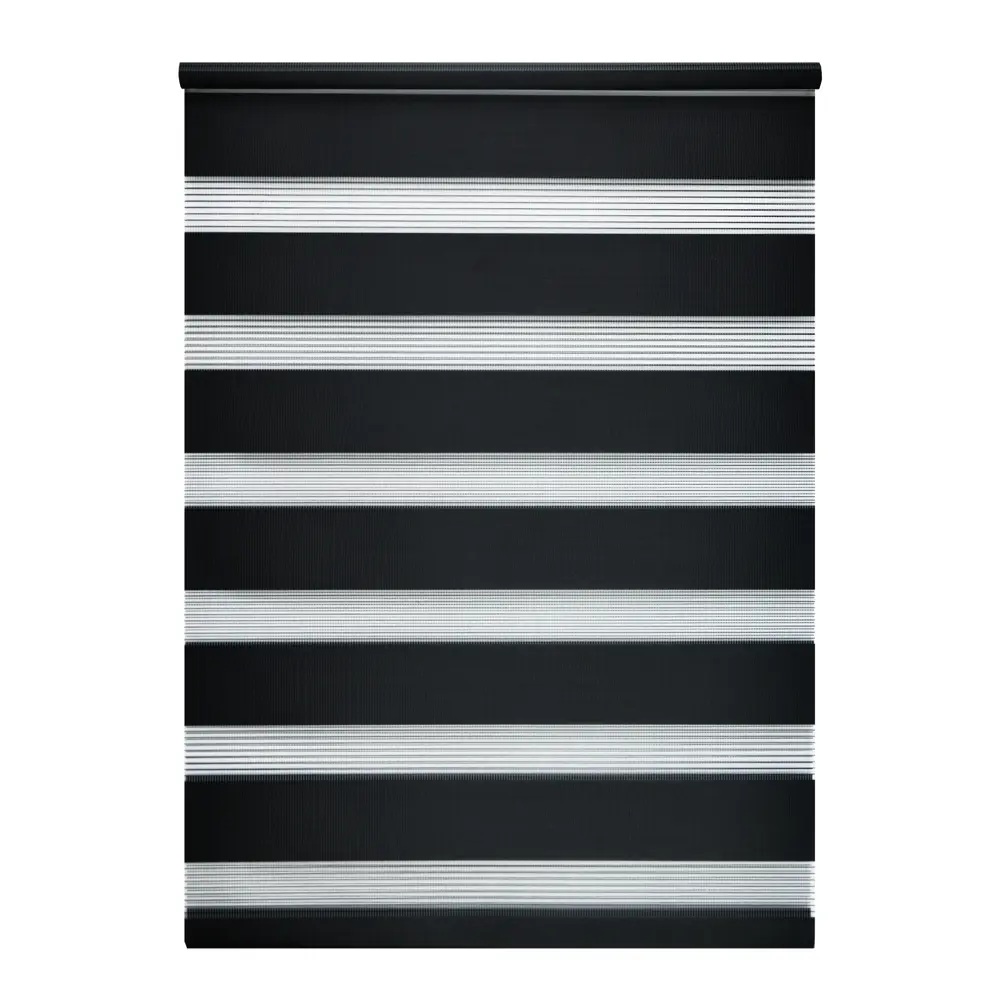 Фото Рулонная штора Лентабел Сандра 76x160 см цвет черный