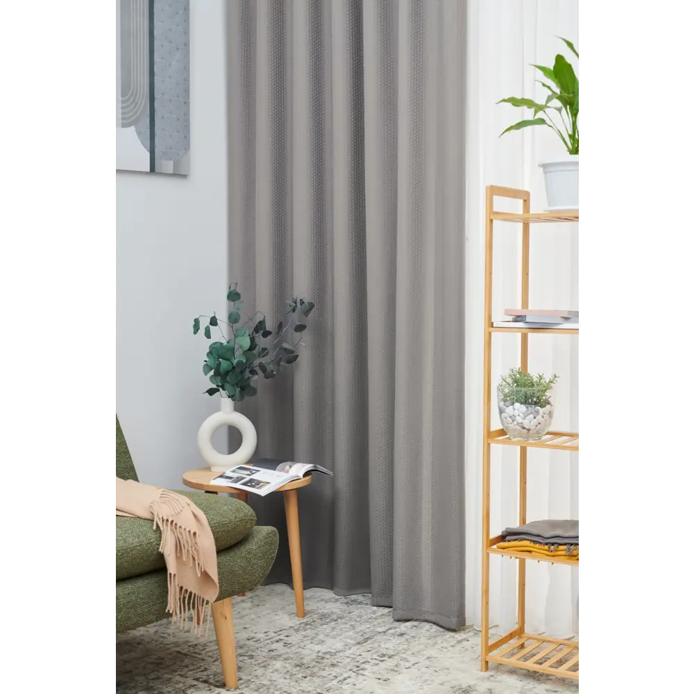 Фото Штора на ленте Legrand 180x260 см полиэстер цвет серый 58128880 Фото Штора на ленте Legrand 180x260 см полиэстер цвет серый 58128880