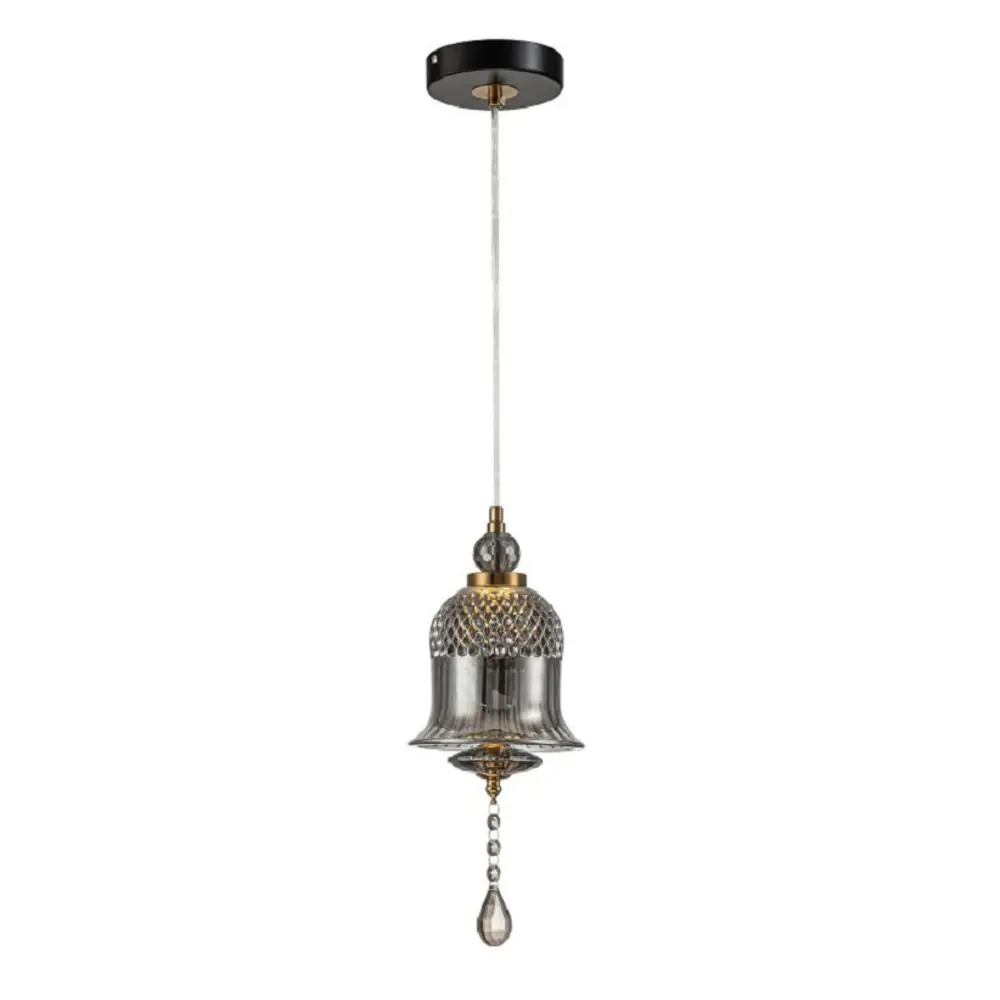 Фото 2 Светильник подвесной светодиодный Belfast Herbison A1954-a3-gr-gl 1.43 м² теплый белый (желтый) свет цвет серый, черный