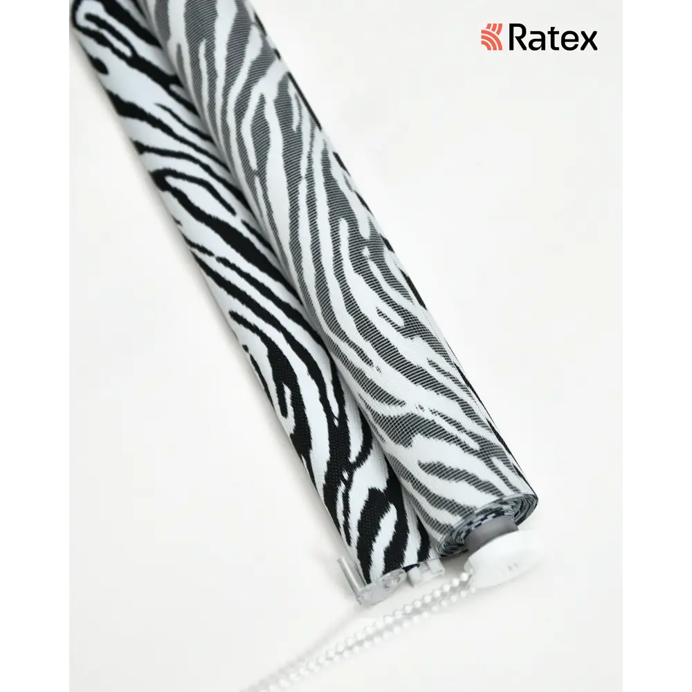 Фото 2 Рулонная штора Лентабел Сафари 52x160 см цвет бело-черный Фото 2 Рулонная штора Лентабел Сафари 52x160 см цвет бело-черный