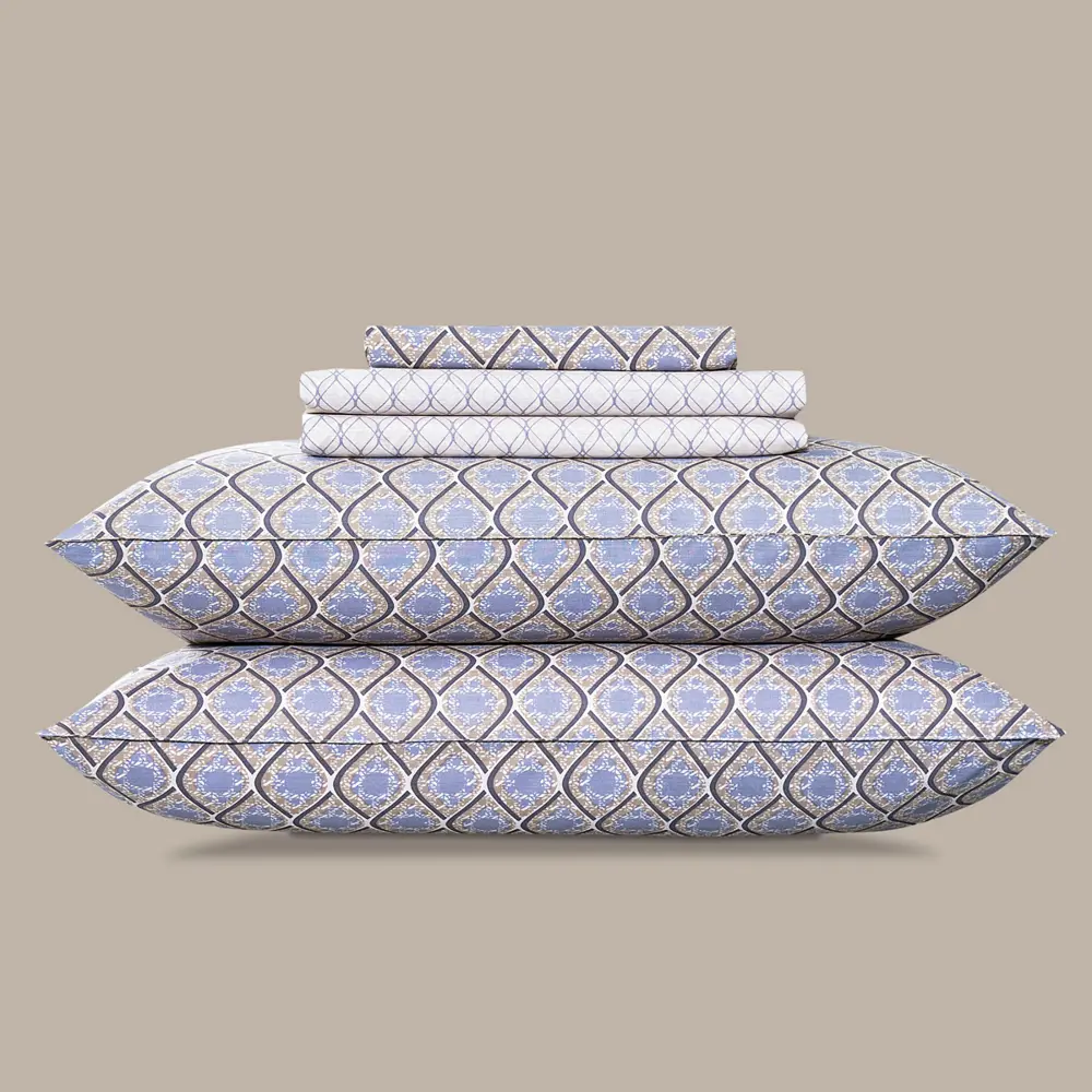 Фото 3 Комплект постельного белья Estia Эберт перкаль 1.5-спальный наволочки 50 x 70- 2 шт цвет разноцветный