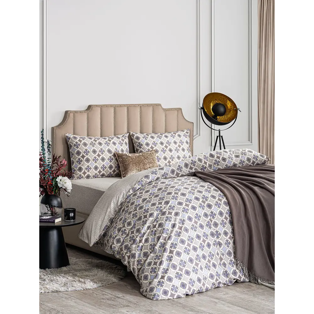 Фото 8 Комплект постельного белья Estia eta966355 Аоста перкаль евро наволочки 50x70- 2 шт цвет разноцветный