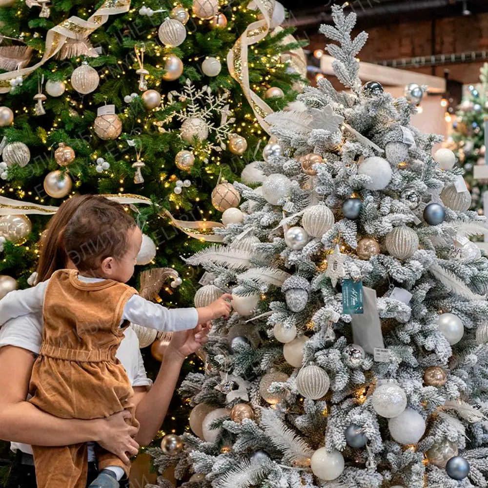 Фото 7 Ель новогодняя искусственная Max christmas Версальская заснеженная 270 см белый