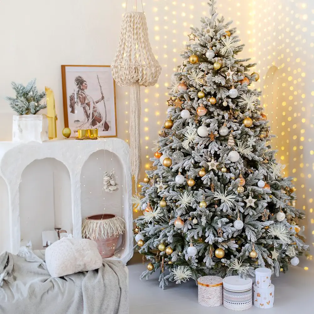Фото 4 Ель новогодняя искусственная Max christmas Версальская заснеженная 270 см белый