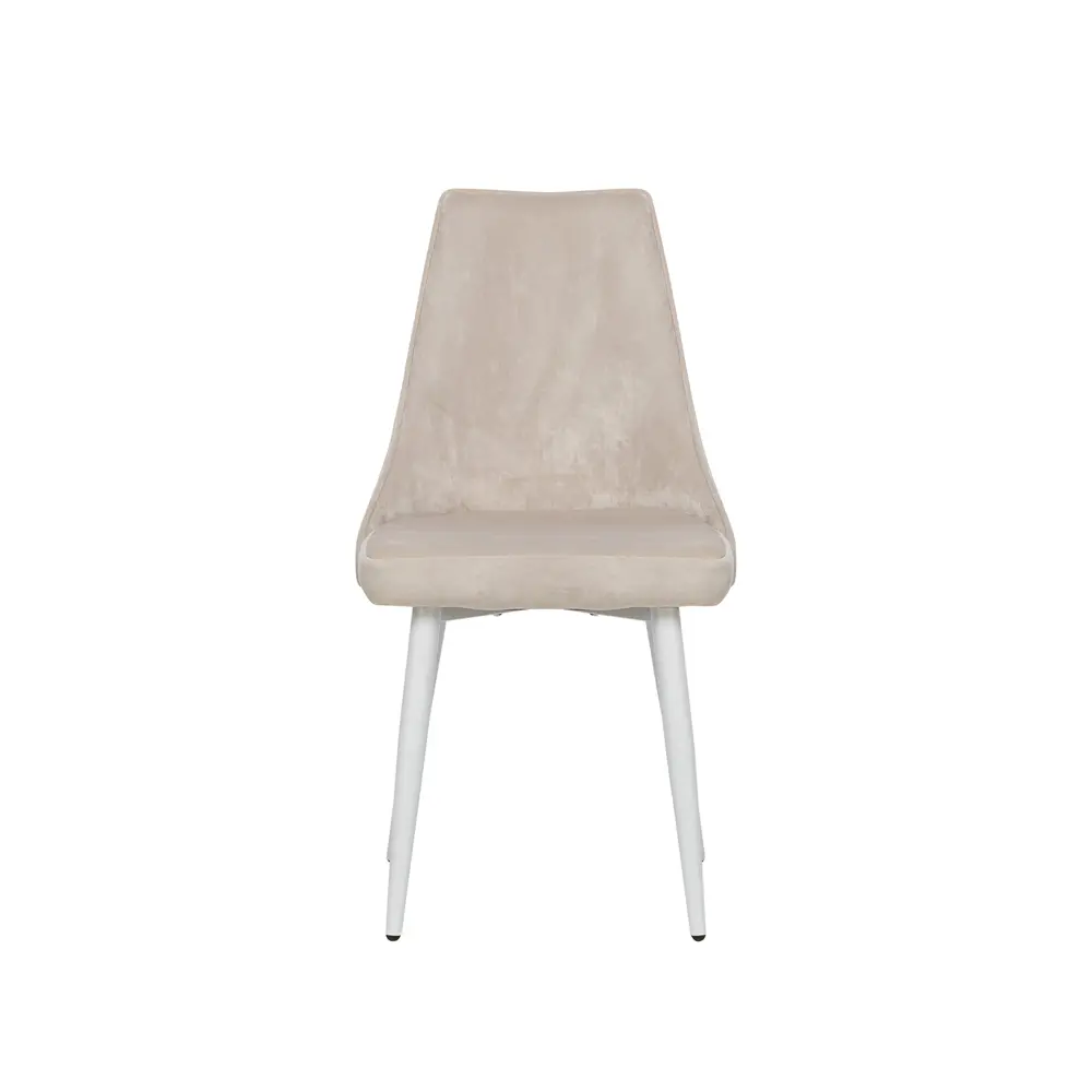 Фото Стул Leset Эби люкс 47х93.5х58 см велюр цвет белый/платина Фото Стул Leset Эби люкс 47х93.5х58 см велюр цвет белый/платина