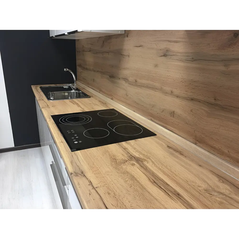 Фото 3 Кухонная столешница Нева 80x60x2.8 см ЛДСП цвет дуб вотан Фото 3 Кухонная столешница Нева 80x60x2.8 см ЛДСП цвет дуб вотан