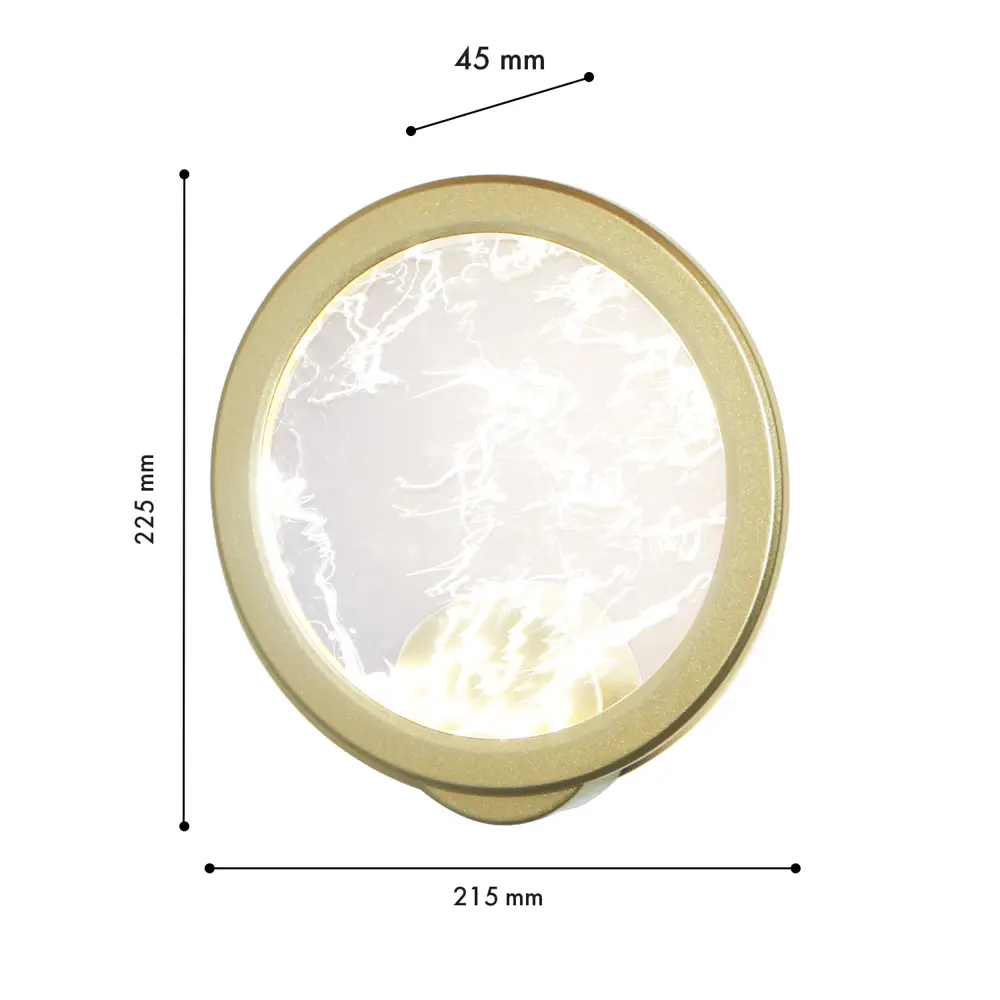 Фото 2 Настенный светильник светодиодный Favourite Imma с пультом нейтральный белый свет цвет золото