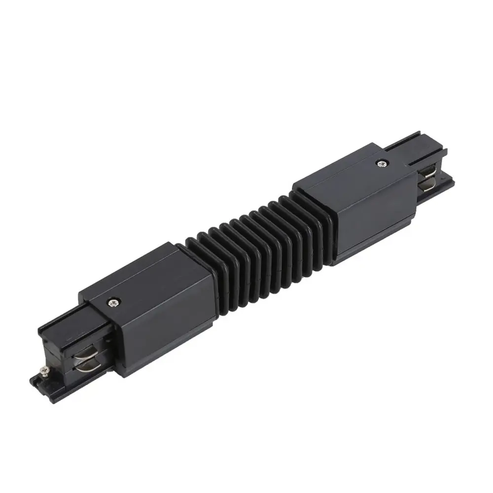 Фото Коннектор Wertmark Wtf.l5.60.c10 прямой гибкий для соединения трековых шинопроводов встраиваемых однофазных цвет черный Фото Коннектор Wertmark Wtf.l5.60.c10 прямой гибкий для соединения трековых шинопроводов встраиваемых однофазных цвет черный