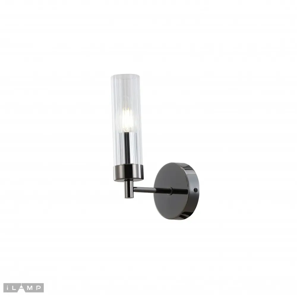 Фото 2 Настенный светильник Ilamp Evolution W15609-1 an+cl цвет черный