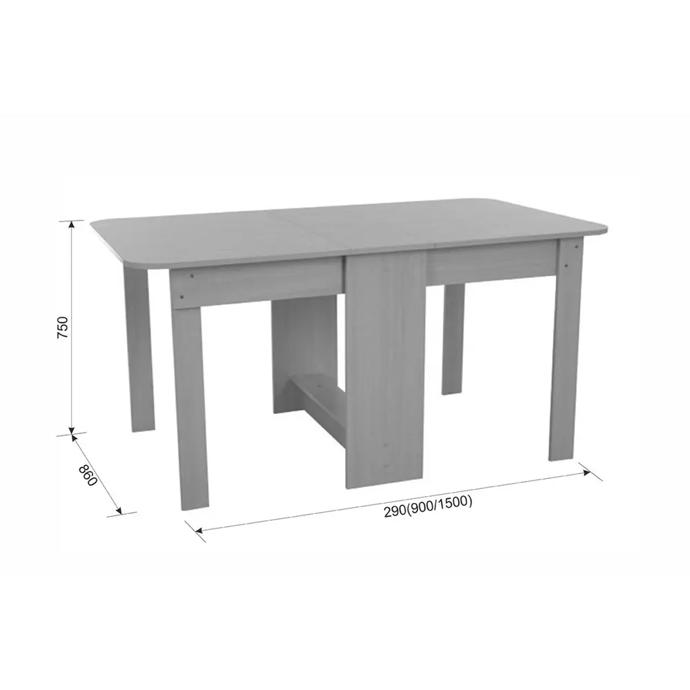 Фото 2 Кухонный стол прямоугольный Mebelson раскладной ПВХ km-0002.0144 29x150 см ЛДСП цвет венге Фото 2 Кухонный стол прямоугольный Mebelson раскладной ПВХ km-0002.0144 29x150 см ЛДСП цвет венге