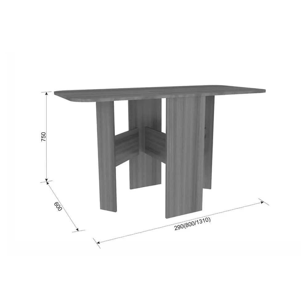Фото 2 Кухонный стол прямоугольный Mebelson раскладной мечта km-0004.0144 29x130 см ЛДСП цвет венге Фото 2 Кухонный стол прямоугольный Mebelson раскладной мечта km-0004.0144 29x130 см ЛДСП цвет венге