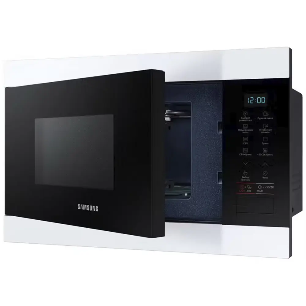 Фото 3 Встраиваемая микроволновая печь Samsung MG22M8054AW/BW 22 л 59.5x38x32 см цвет белый Фото 3 Встраиваемая микроволновая печь Samsung MG22M8054AW/BW 22 л 59.5x38x32 см цвет белый