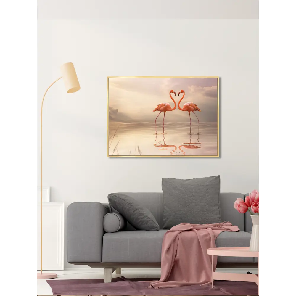 Фото 6 Картина для интерьера Grafis-Art в раме Влюбленные фламинго 53x73 см Graf 24133 Grafis-Art