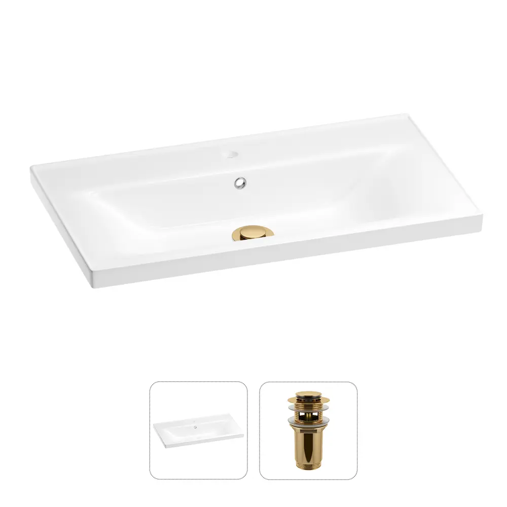 Фото Раковина Wellsee freedom FreeDom 65см цвет золото (комплектующие) Фото Раковина Wellsee freedom FreeDom 65см цвет золото (комплектующие)