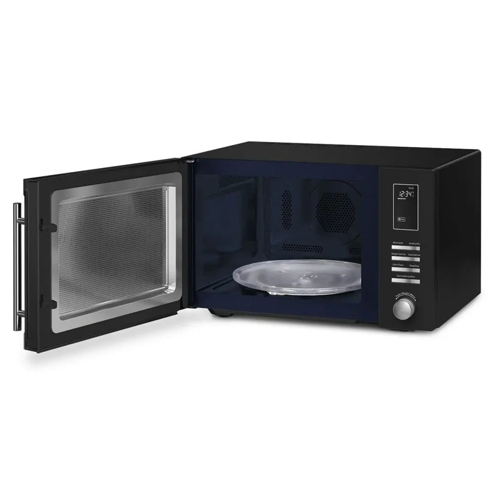 Фото Отдельностоящая микроволновая печь Smeg MOE25B 26 л 51.4x30.4x43.2 см цвет черный Фото Отдельностоящая микроволновая печь Smeg MOE25B 26 л 51.4x30.4x43.2 см цвет черный
