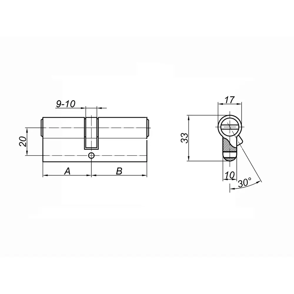 Фото 4 Цилиндровый механизм Palladium ZN 70 C ET CP Фото 4 Цилиндровый механизм Palladium ZN 70 C ET CP