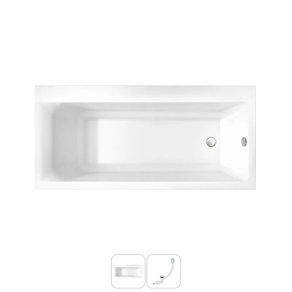 Фото Прямоугольная ванна LAVINIA BOHO 202010735 акрил 170x80см Фото Прямоугольная ванна LAVINIA BOHO 202010735 акрил 170x80см