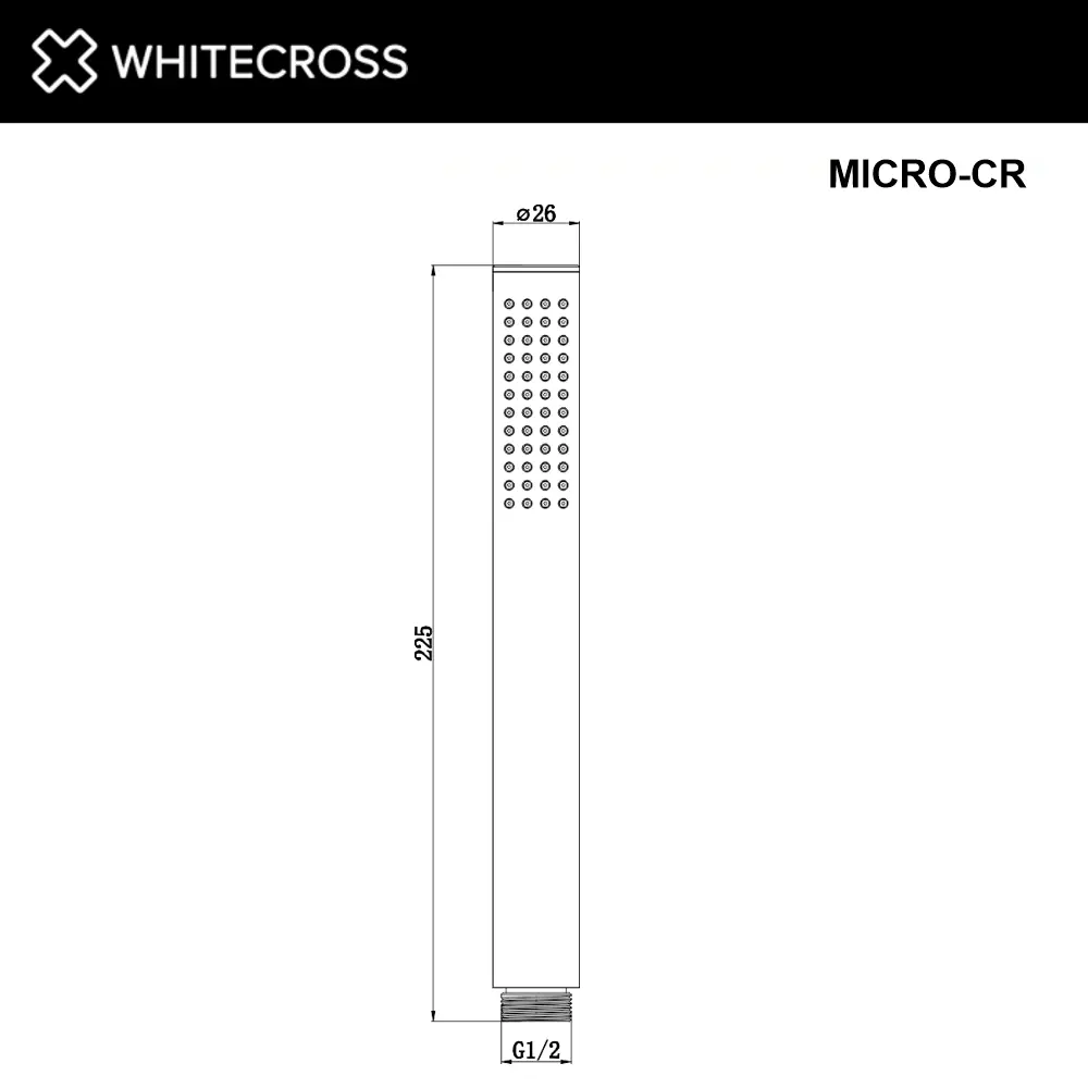 Фото 2 Лейка для душа WHITECROSS MICRO-CR цвет хром Фото 2 Лейка для душа WHITECROSS MICRO-CR цвет хром
