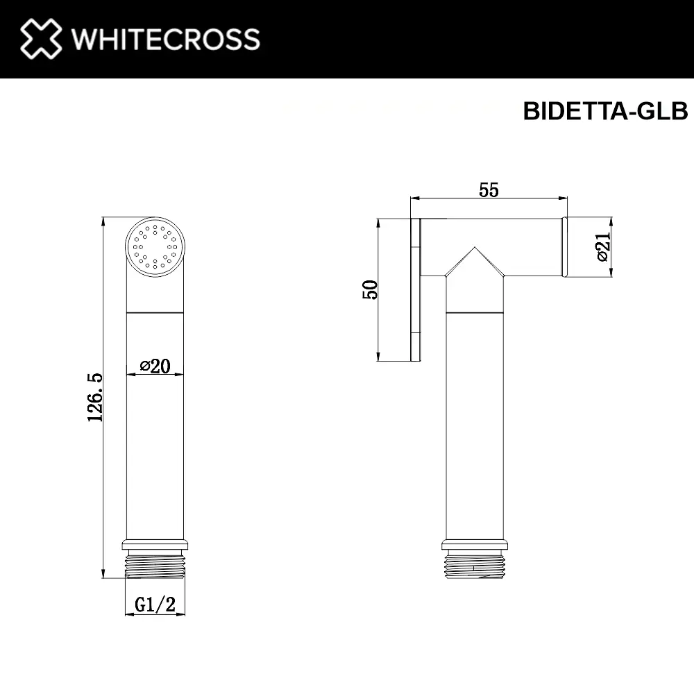 Фото 2 Лейка для биде WHITECROSS BIDETTA-GLB цвет золото брашированное Фото 2 Лейка для биде WHITECROSS BIDETTA-GLB цвет золото брашированное
