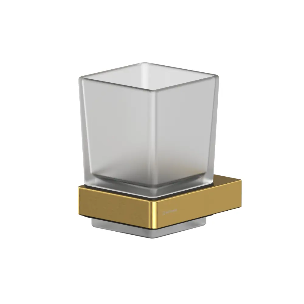 Фото Стакан подвесной WHITECROSS CUBO CU2430GLB цвет брашированное золото Фото Стакан подвесной WHITECROSS CUBO CU2430GLB цвет брашированное золото