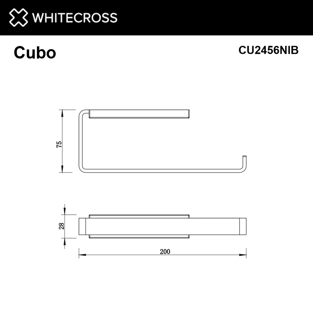 Фото 2 Держатель для полотенец Whitecross CU2456NIB 20см цвет серый/серебристый Фото 2 Держатель для полотенец Whitecross CU2456NIB 20см цвет серый/серебристый