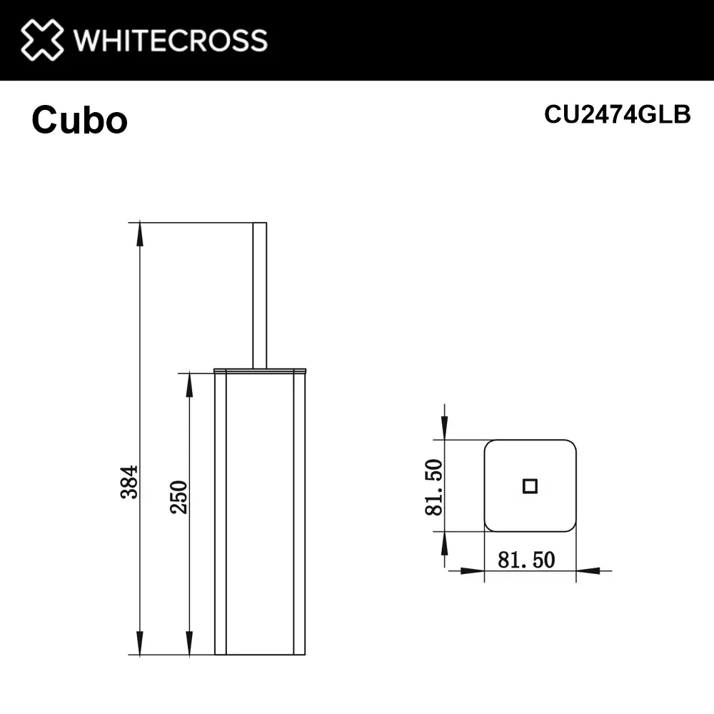 Фото 2 Ершик для унитаза напольный WHITECROSS CUBO CU2474GLB цвет брашированное золото Фото 2 Ершик для унитаза напольный WHITECROSS CUBO CU2474GLB цвет брашированное золото