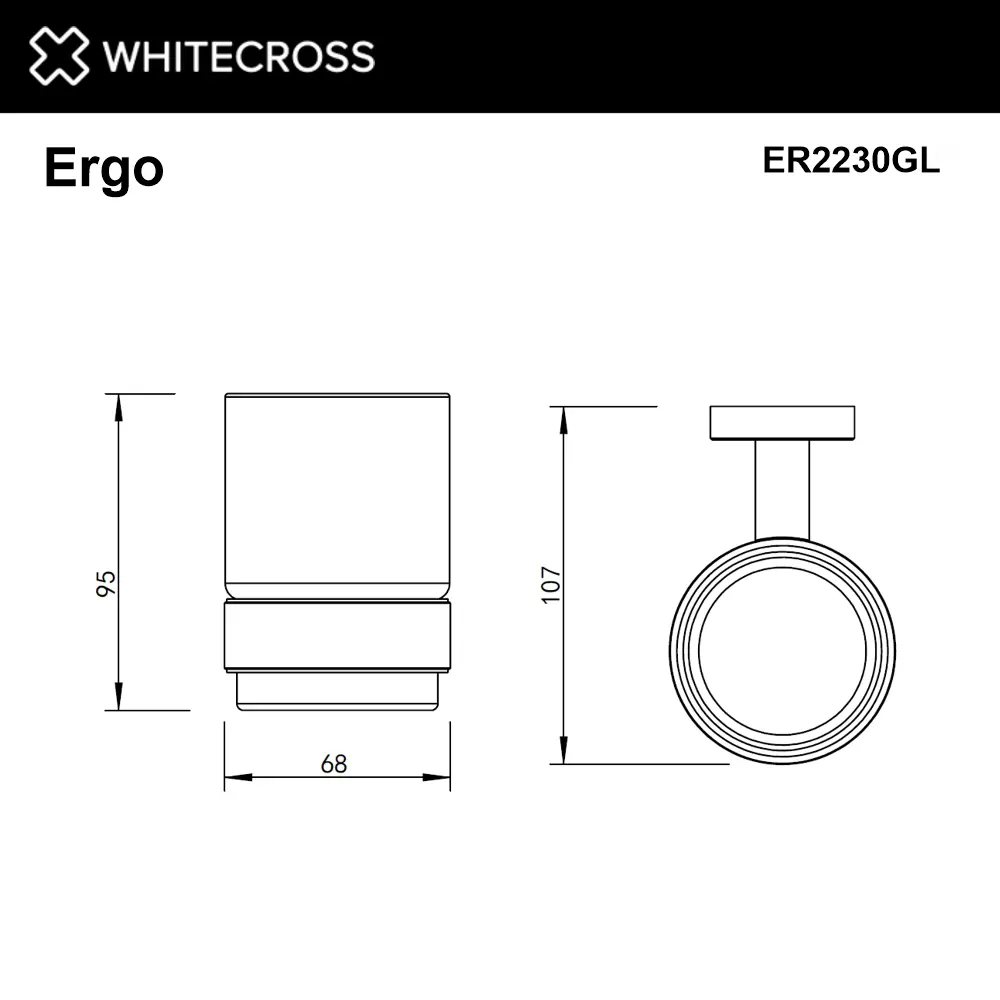 Фото 2 Стакан подвесной для ванны WHITECROSS ERGO ER2230GL цвет золото Фото 2 Стакан подвесной для ванны WHITECROSS ERGO ER2230GL цвет золото